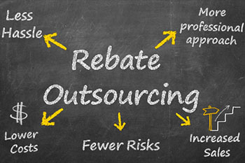 chalkboard about rebate processing